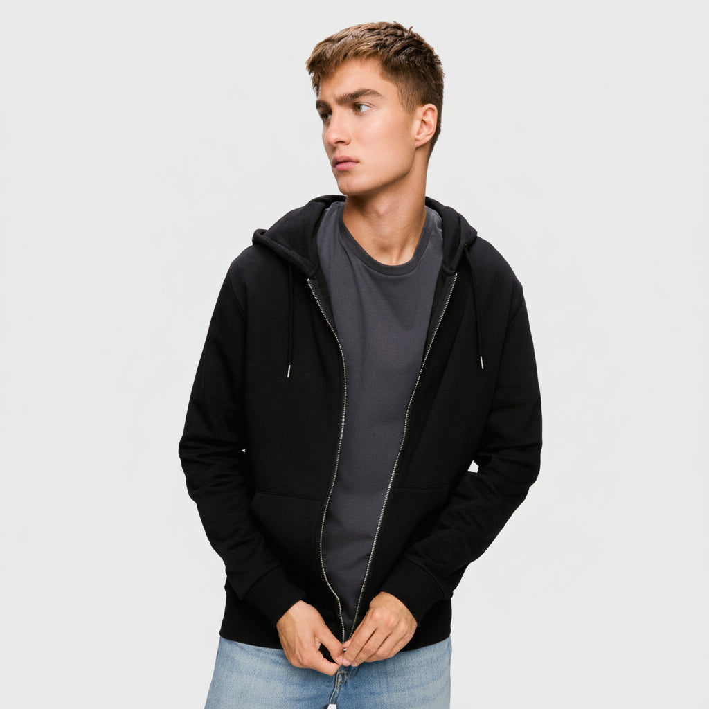 SWEAT À CAPUCHE ZIPPÉ UNISEXE