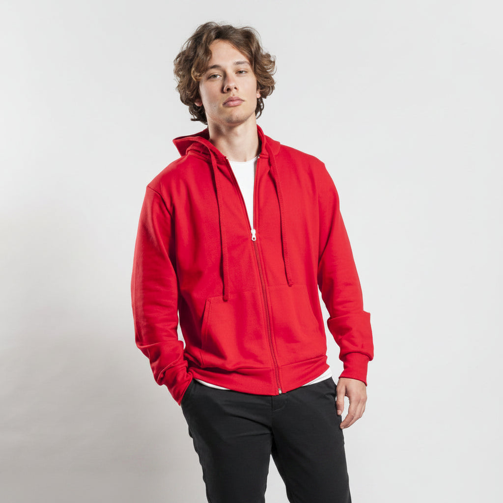 HOODED SWEAT JACKET