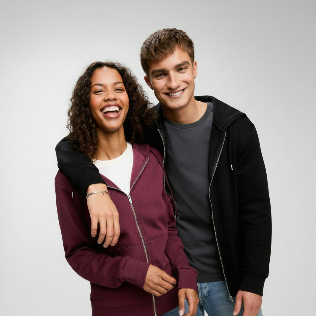 SWEAT À CAPUCHE ZIPPÉ UNISEXE