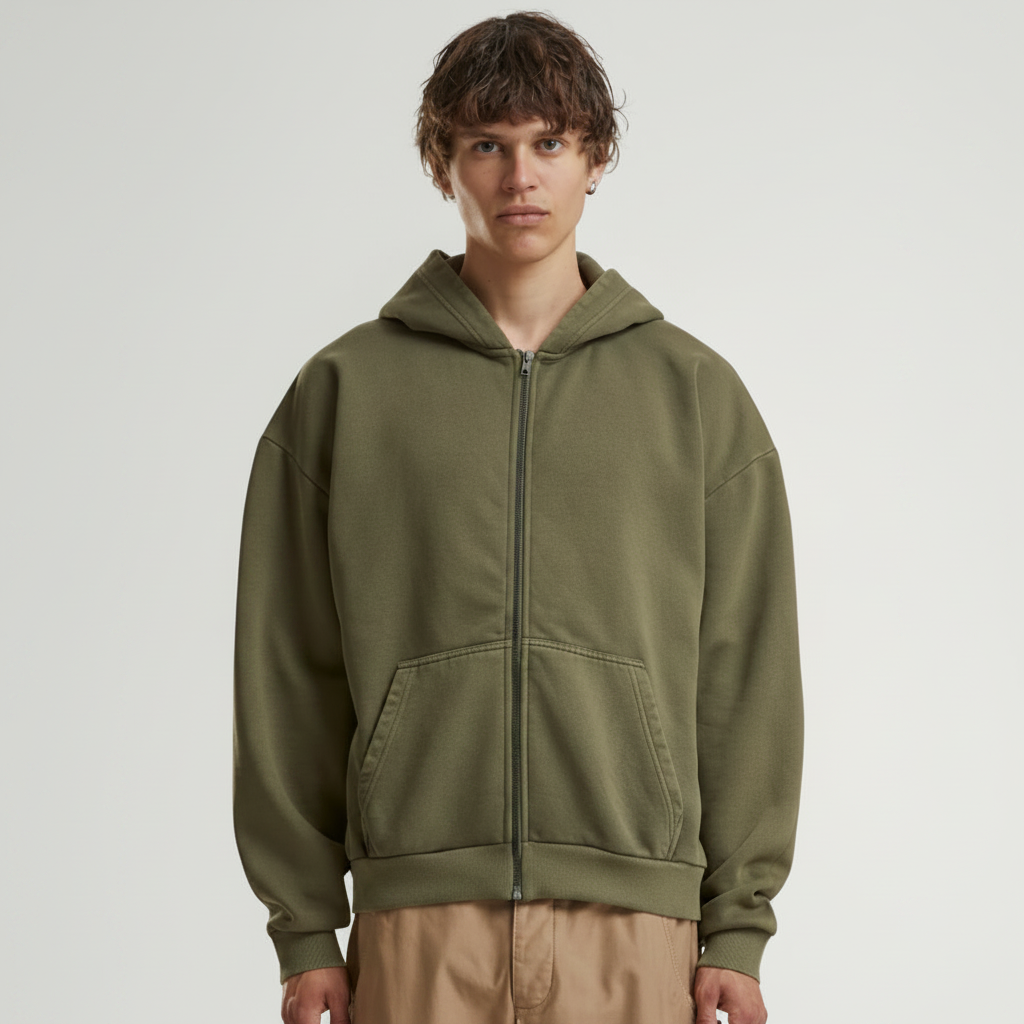 VINTAGE HEAVY ZIP HOODY